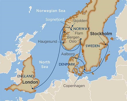 12 Days - Scandinavian Capitals & Fjords [Stockholm to London]