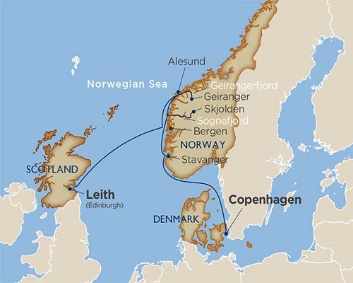 8 Days - Norwayâs Famous Fjords [Edinburgh to Copenhagen]