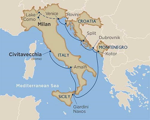 11 Days - Lake Como & Adriatic Romance Cruise Tour [Rome to Cernobbio]