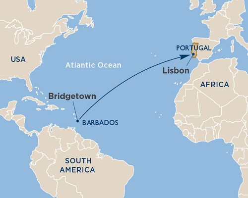 14 Days - Ocean Crossings [Lisbon to Bridgetown]