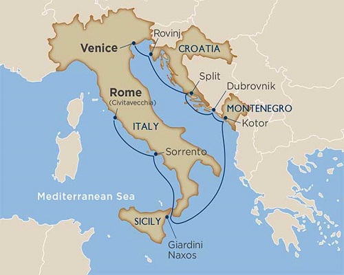 11 Days - Vatican & Croatian Coastlines Cruise Tour [Rome to Venice]