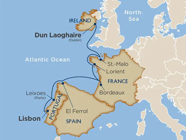 10 Days - Cuisines & Cultures of Spain, Portugal, and France [Dun Laoghaire to Lisbon]