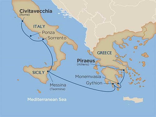 7 Days - Enchanting Greece & the Amalfi Coast [Athens, Greece to Rome]