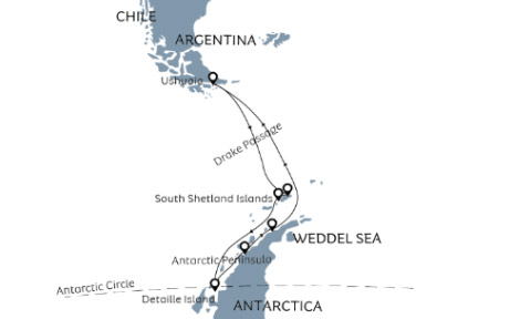 South Shetlands Islands, Antarctica and crossing the Circle