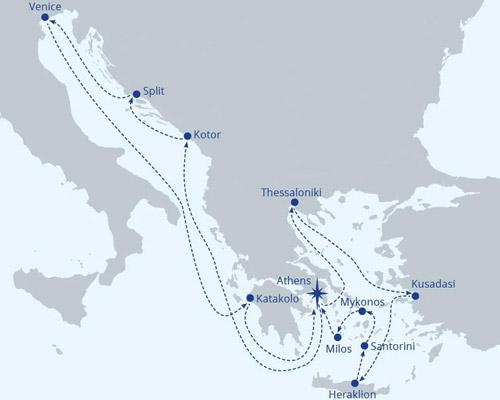 Summer Heavenly Adriatic & Idyllic Aegean - 14 Nights [Athens to Athens]